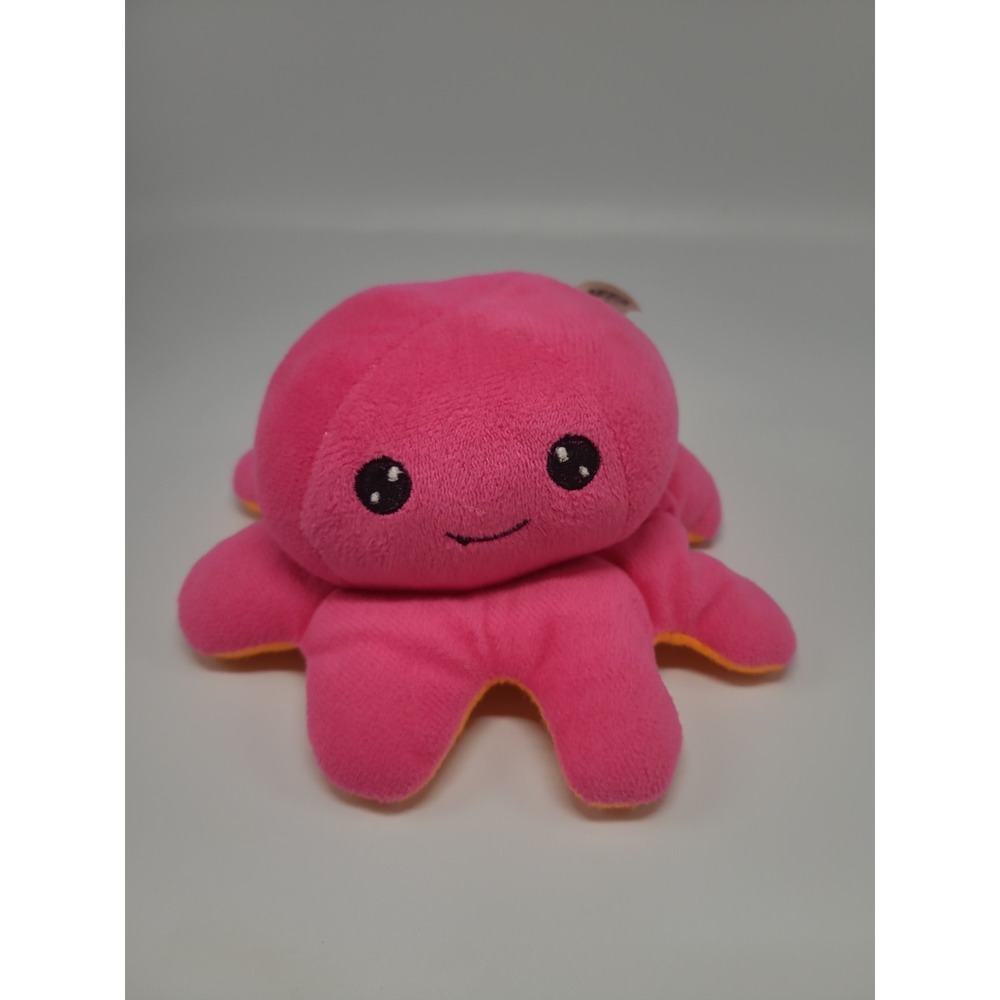 Goffa Pink Octopus Plush Stuffed‎ Animal Toy Orange Underside